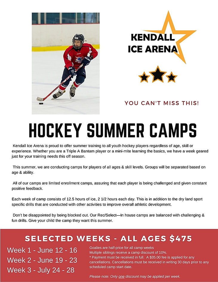 Clinics and Camps kendallicearena